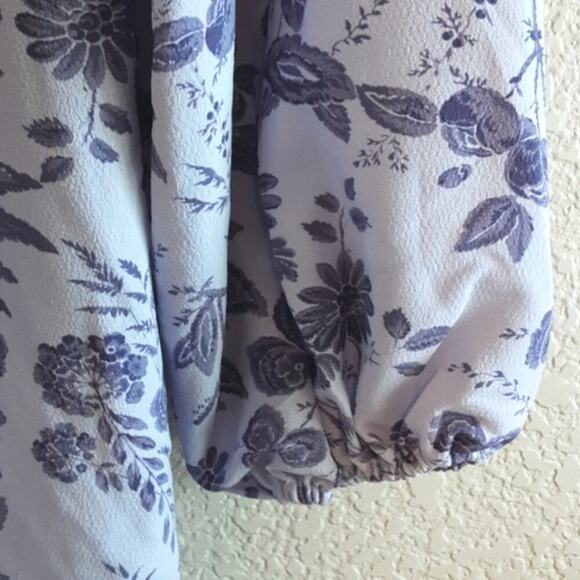 Hill House NEW Simone Purple Tonal Poof Sleeve Open Back Oversize Maxi Dress L - Picture 11 of 16